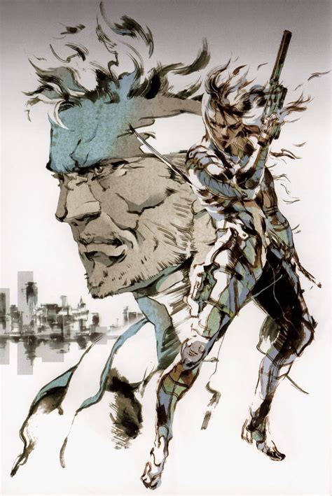 metal gear solid 2 box art us|yoji shinkawa metal gear solid.